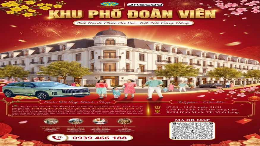 Khu Phố Đoàn Viên MêKông City – Trải Nghiệm Nhà Phố An Cư, Đón Tết Phúc Lộc Đong Đầy